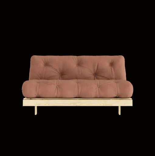Karup Design Roots Sovesofa M. Madras 160x200 759 Clay Brown/Fyrretrá
