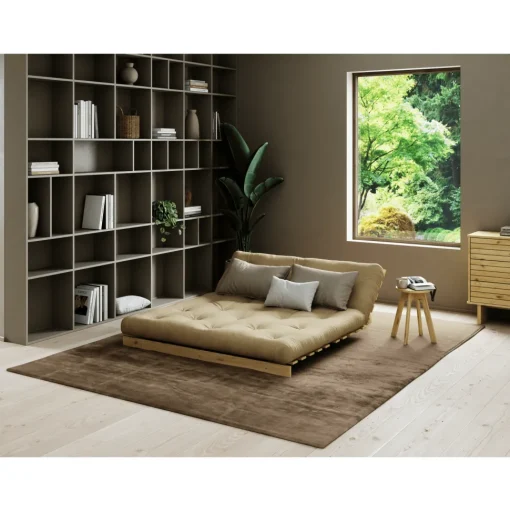 Karup Design Roots Sovesofa M. Madras 160x200 759 Clay Brown/Fyrretrá