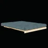 Karup Design Roots Sovesofa M. Madras 160x200 757 Petrol Blue/Fyrretrá