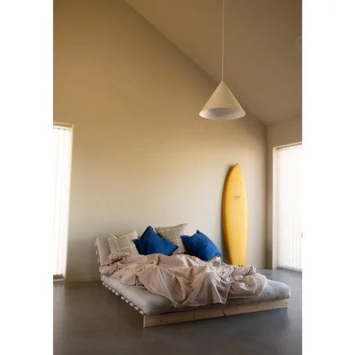 Karup Design Roots Sovesofa M. Madras 160x200 757 Petrol Blue/Fyrretrá