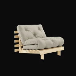 Karup Design Roots Sovesofa M. Madras 90x200 914 Linen/Fyrretrá