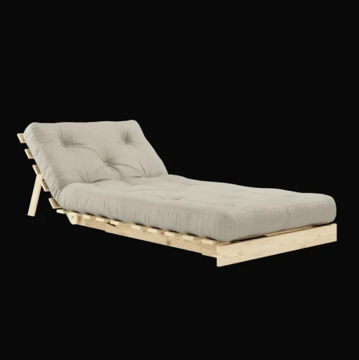 Karup Design Roots Sovesofa M. Madras 90x200 914 Linen/Fyrretrá