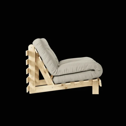 Karup Design Roots Sovesofa M. Madras 90x200 914 Linen/Fyrretrá