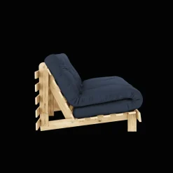 Karup Design Roots Sovesofa M. Madras 160x200 737 Navy/Fyrretrá