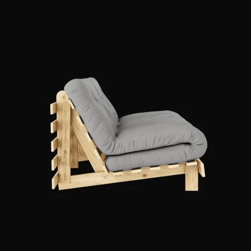 Karup Design Roots Sovesofa M. Madras 160x200 746 Grey/Fyrretrá