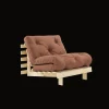 Karup Design Roots Sovesofa M. Madras 90x200 759 Clay Brown/Fyrretrá