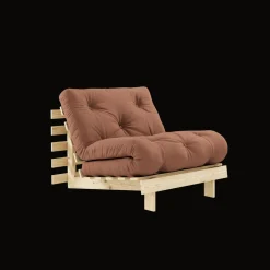 Karup Design Roots Sovesofa M. Madras 90x200 759 Clay Brown/Fyrretrá