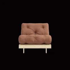 Karup Design Roots Sovesofa M. Madras 90x200 759 Clay Brown/Fyrretrá