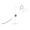 Konsthantverk KH#1 Bordlampe - Rå Messing & Hvid