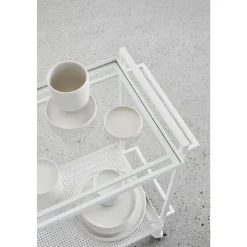 Kristina Dam Studio Bauhaus Serveringsvogn Hvid