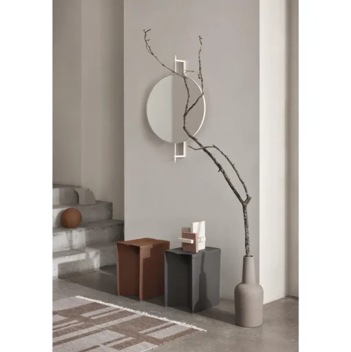 Kristina Dam Studio Contemporary Kelim Gulvtáppe Råhvid/Brun 200 cm