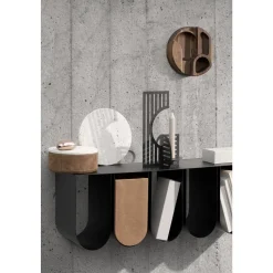 Kristina Dam Studio Curved Opbevaringskasse Lille Sort