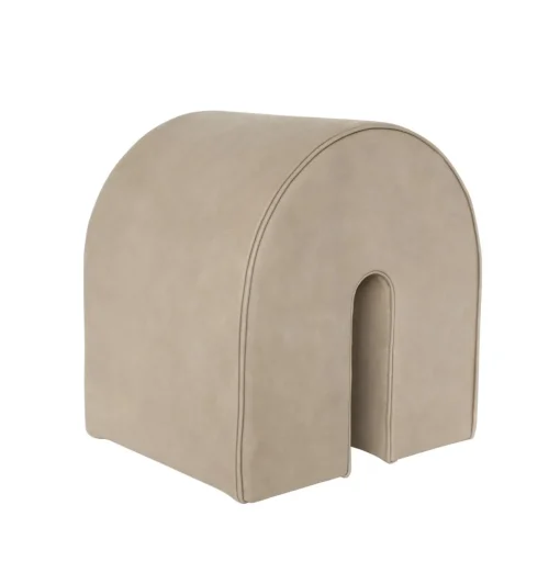 Kristina Dam Studio Curved Pouf Lys Brun