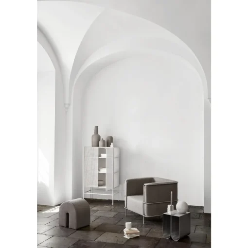 Kristina Dam Studio Curved Sofabord Rustfrit Stål