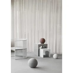 Kristina Dam Studio Globe Skulptur Medium Dark Brown Engobe