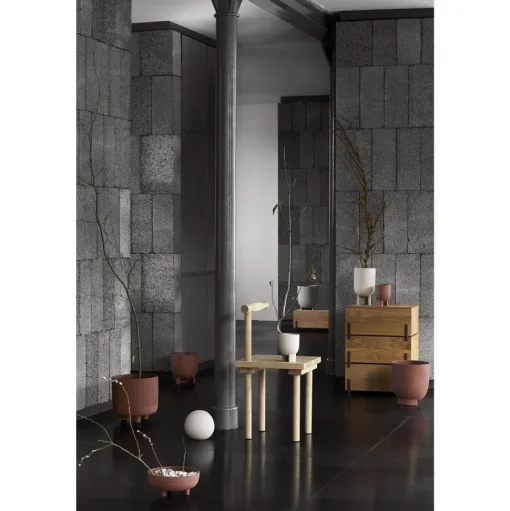 Kristina Dam Studio Serene Flowerpot Terracotta Sand Stor