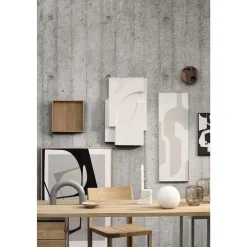 Kristina Dam Studio Serif Relief Vágdekoration Off White