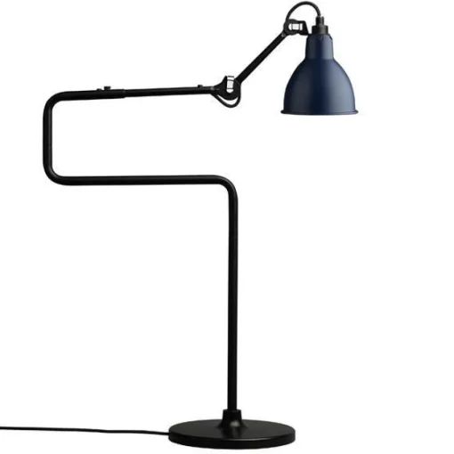 Lampe Gras N317 Bordlampe Mat Sort & Mat Blå