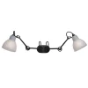 Lampe Gras N204 Double Badevárelses Váglampe Sort/Polykarbonat – DCWéditions