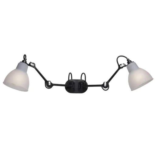 Lampe Gras N204 Double Badevárelses Váglampe Sort/Polykarbonat – DCWéditions
