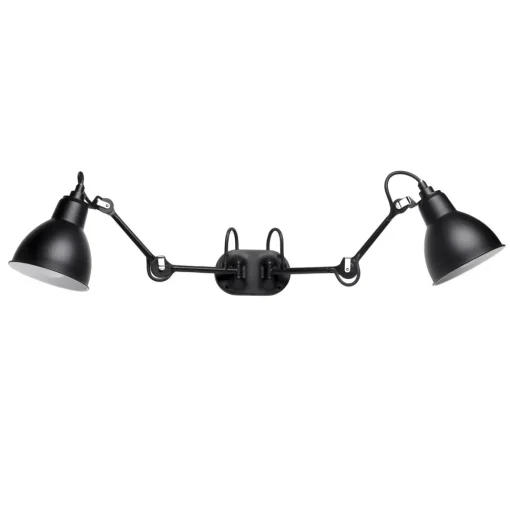 Lampe Gras N204 Double Badevárelses Váglampe Sort – DCWéditions