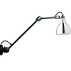 Lampe Gras N304 L40 Váglampe Mat Sort & Krom Hardwired