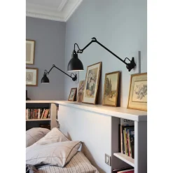 Lampe Gras N304 L40 Váglampe Mat Sort & Gul Hardwired