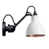 Lampe Gras N304 Váglampe Mat Sort/Hvid/Kobber Med Tánd/Sluk