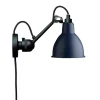 Lampe Gras N304 Váglampe Mat Sort & Mat Blå Med Ledning