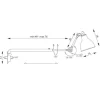 Lampe Gras N203 Váglampe Mat Sort/Kobber