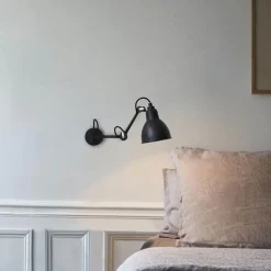 Lampe Gras N304 Váglampe Mat Sort & Mat Blå Hardwired