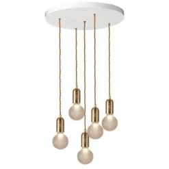 Lee Broom Crystal Bulb Pendel 5 Stk Matteret/Messing
