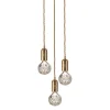 Lee Broom Crystal Bulb Pendel 3 Stk Klar/Messing
