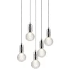 Lee Broom Crystal Bulb Pendel 5 Stk Matteret/Krom
