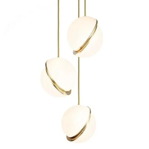 Lee Broom Mini Crescent Pendel 3 Stk Opal/Messing