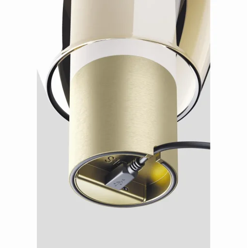 Lodes Easy Peasy Transportabel Lampe Turkis/Honey/Guld