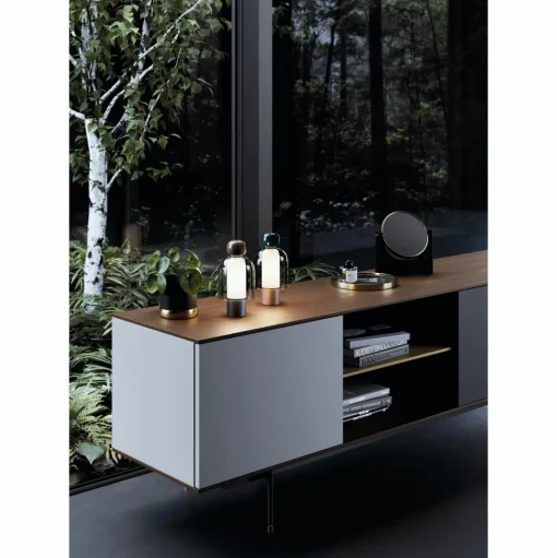 Lodes Easy Peasy Transportabel Lampe Turkis/Honey/Guld