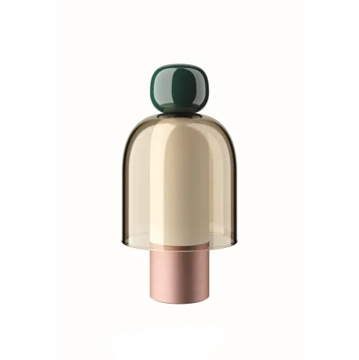 Lodes Easy Peasy Transportabel Lampe Grøn/Honey/Rosa Guld