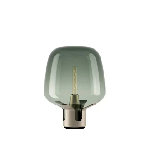 Lodes Flar Bordlampe Medium Champagne/Turkis
