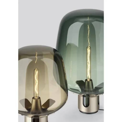 Lodes Flar Bordlampe Medium Champagne/Turkis