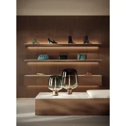 Lodes Flar Bordlampe Stor Champagne/Turkis
