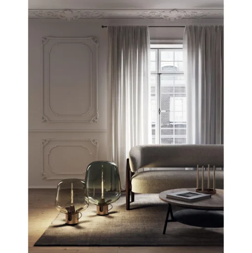 Lodes Flar Bordlampe Stor Terra/Honning