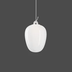 Lodes Oblò Pendel Medium 2700K Silk White/Hvid