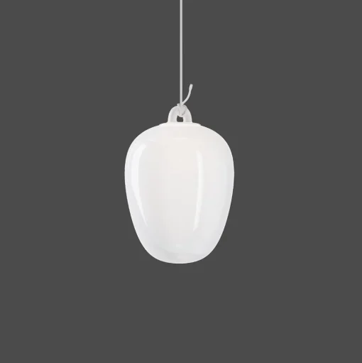 Lodes Oblò Pendel Medium 2700K Silk White/Hvid