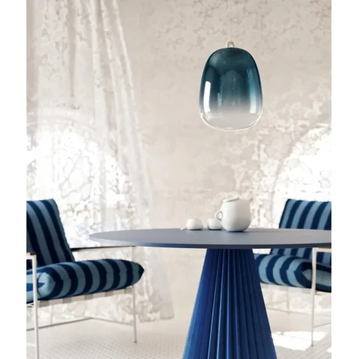 Lodes Oblò Pendel Medium 2700K Glossy Smoke/Hvid