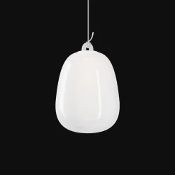 Lodes Oblò Pendel Stor 2700K Silk White/Hvid