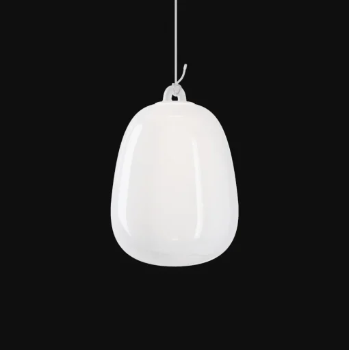 Lodes Oblò Pendel Stor 2700K Silk White/Hvid
