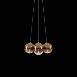 Lodes Random Cloud 7 LysekroneØ23 2700K Glossy Bronze/Glas
