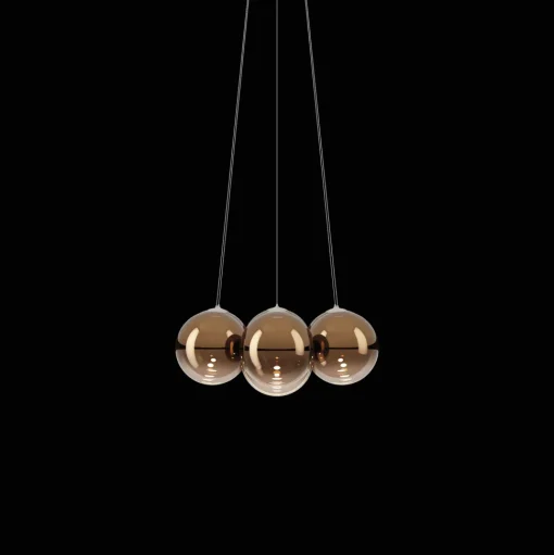 Lodes Random Cloud 7 LysekroneØ23 2700K Glossy Bronze/Glas