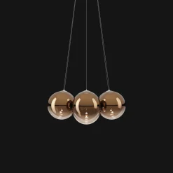 Lodes Random Cloud 7 LysekroneØ28 3000K Glossy Bronze/Glas
